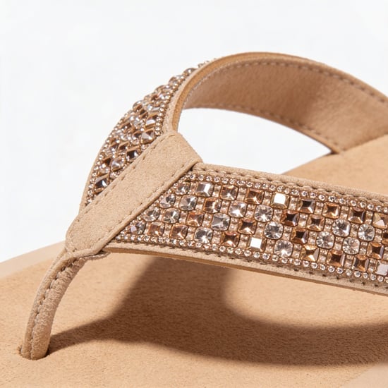 Totes Sol Bounce 0464 Womens Toe-post Sandals Nude - Image 5