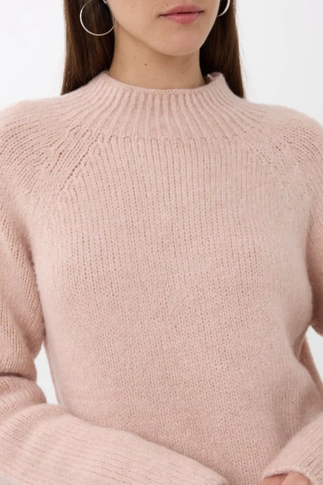 Oversized High-neck Knit Sweater - Image 5