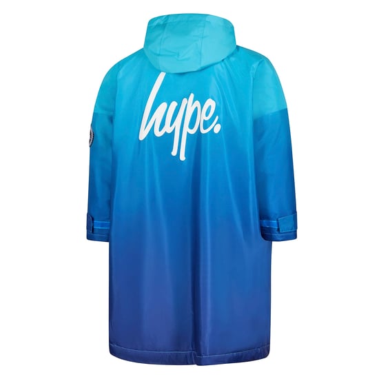 Blue Fade Boys Dry Robe Jacket Warm Changing Swim Outdoor Coat - Image 2