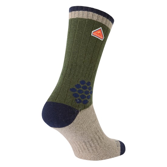 Recycled Wool Mid Colour Block Hiking Socks for Men and Women - Image 2