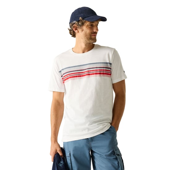 Regatta Rendro T-Shirt för herrar (Vit) - Image 4