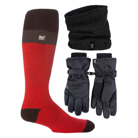 Mannen Ski Set Nekwarmer Handschoenen & Thermische Skisokken Winterkleding - Image 1