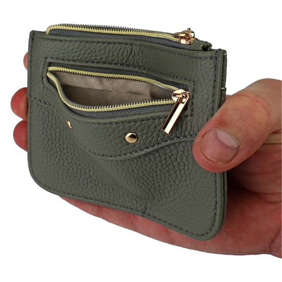 Kvinno Faux Läder Kortfodral Slim Plånbok Med Flera Kortfack Kompakt Design - Image 4