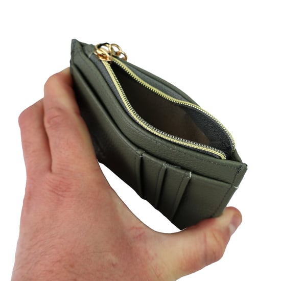 Kvinno Faux Läder Kortfodral Slim Plånbok Med Flera Kortfack Kompakt Design - Image 5