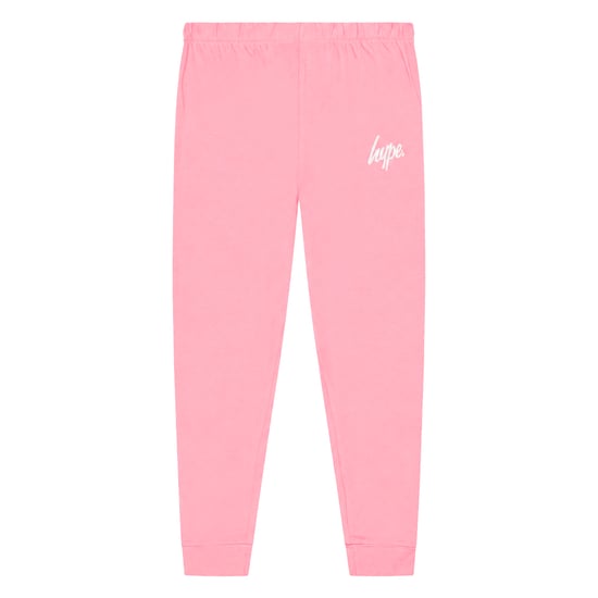 Girls 100% Cotton Scribble Pink Pyjama Set Long Sleeve Nightwear - Image 3