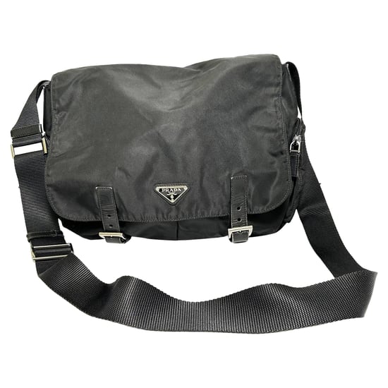 Prada Tessuto Schoudertas in Zwart Nylon - Image 1