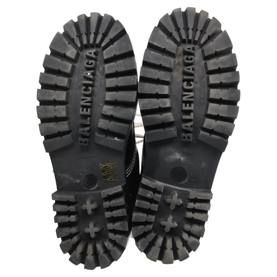 Balenciaga Stivaletti Strike Veterschoenen in Zwart Leder - Image 5