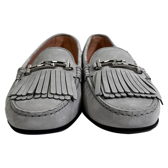 Tod's Fransloafers in Grijs Suède - Image 2