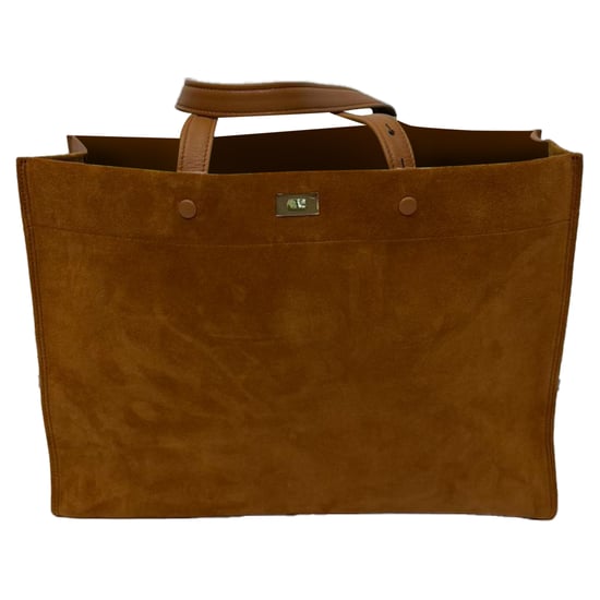 Anya Hindmarch Large Mortimer Tote Bag in Brown Suede - Image 2