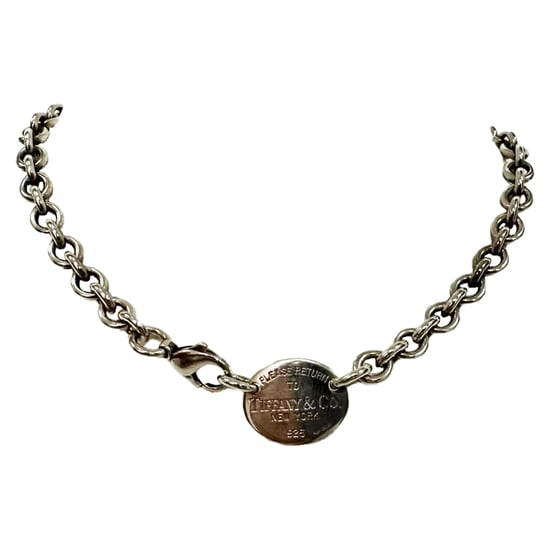 Tiffany & Co. Return to Tiffany Oval Tag Necklace in Sterling Silver - Image 1
