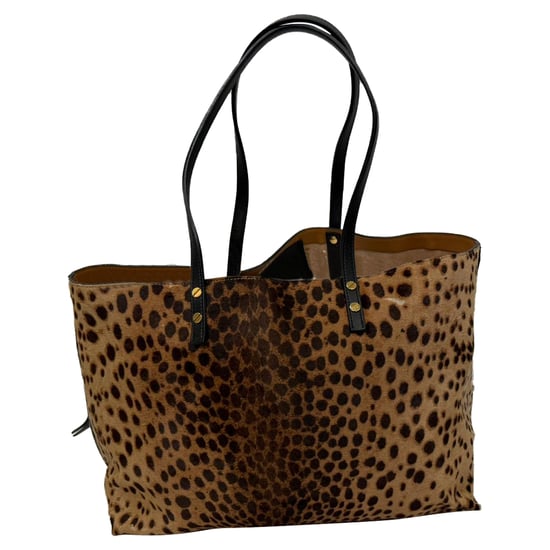 Chloé Leopard-Print Tote Bag in Brown Pony Hair - Image 2
