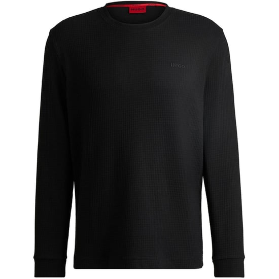Hugo Pyjamatop met lange mouwen voor heren Austin (Zwart) - Image 1