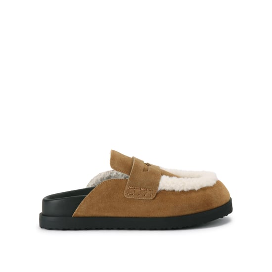 Suede Tomlin Brown Mules - Image 1