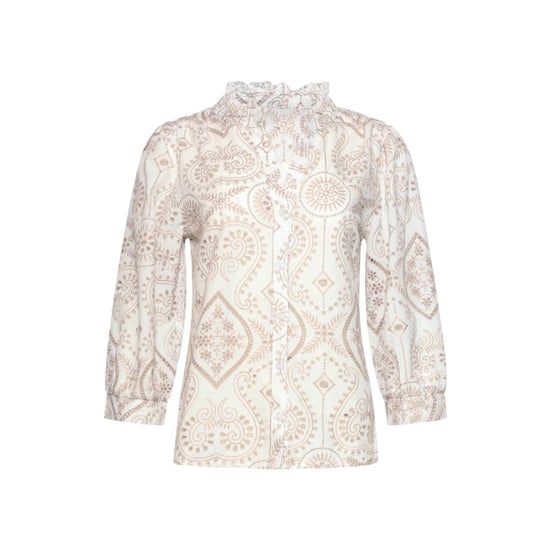Smashed Lemon Blouse met paisley borduurwerk en ruches | - Image 4