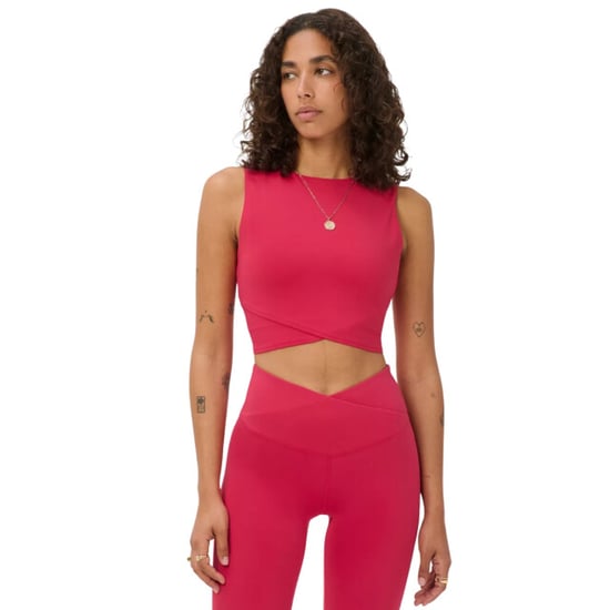 Sweaty Betty All day cropped wrap tank - Image 4