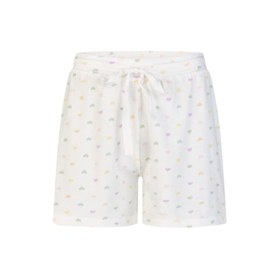 By Louise Dames shortama korte pyjama set geprint paars/wit gestipt - Image 3