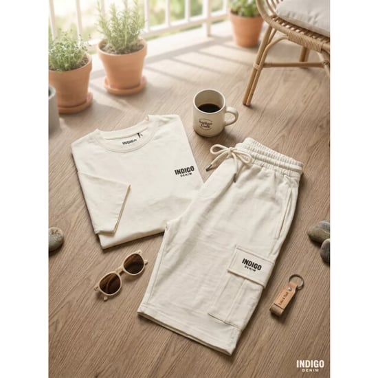 Indigo Denim Denim jogging set heren off white modaitalia - Image 4