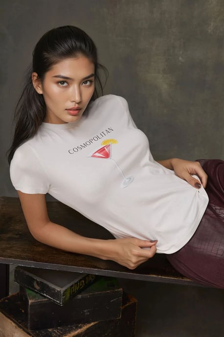 Crew Neck Gedrukt Baby T-shirt - Image 1