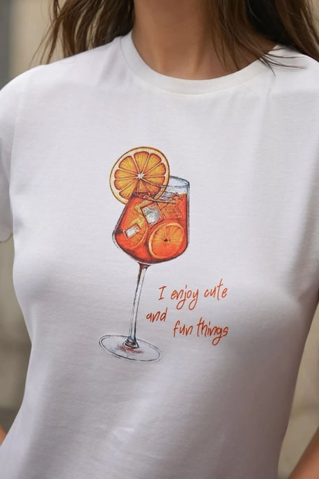 Crew Neck Gedrukt Baby T-shirt - Image 2