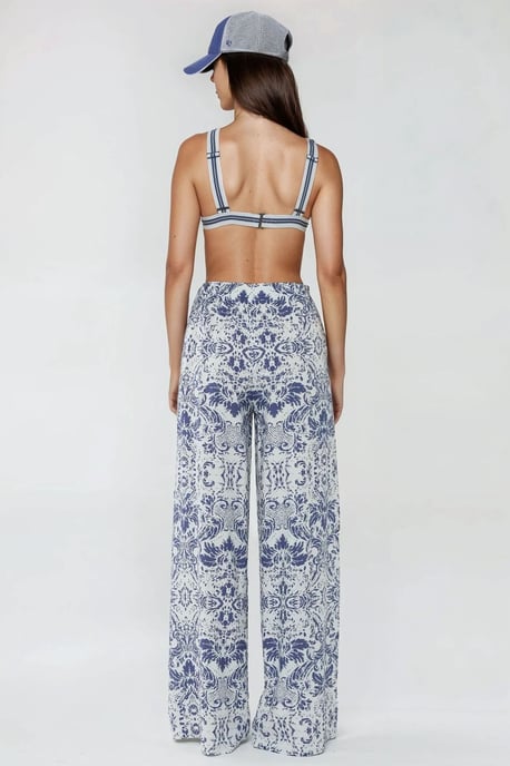 Geprinte Wijde Pantalon met Touwtjes - Image 5