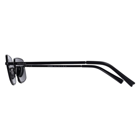 Prada Rectangle Womens Black Dark Grey PRA60S - Image 3