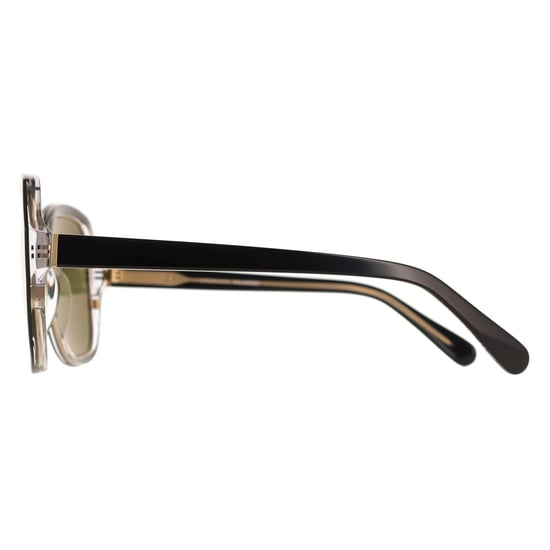 Serengeti Square Womens Shiny Black Transparent Layer Mineral Polarized 555nm Hayworth - Image 3