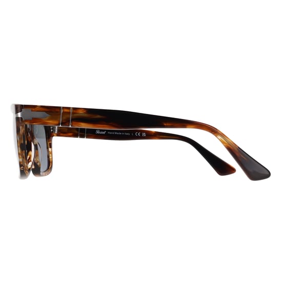 Persol Rectangle Mens Striped Black & Brown Light Blue PO3272S - Image 3