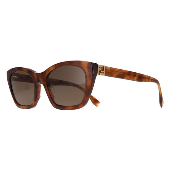 Fendi Rectangle Womens Blonde Havana Brown FE40205I Forever Fendi - Image 2