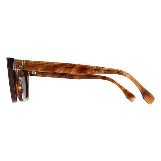 Fendi Rectangle Womens Blonde Havana Brown FE40205I Forever Fendi - Image 3