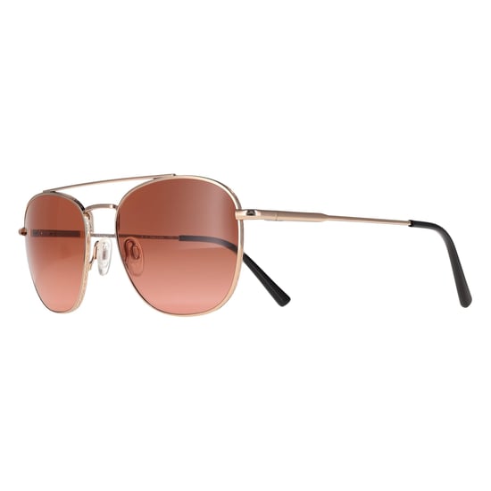 Serengeti Aviator Unisex Shiny Rose Gold Mineral Drivers Gradient Carroll - Image 2