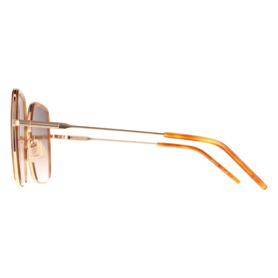 Hugo Boss Square Womens Havana Gold Grey Brown Gradient BOSS 1783/S - Image 3