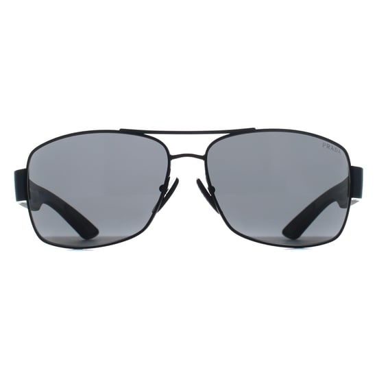 Prada Sport Rectangle Mens Black Dark Grey PSB52S - Image 1