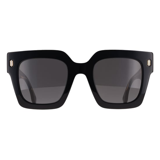 Fendi Square Womens Shiny Black Smoke Grey FE40101I Fendi Roma - Image 1