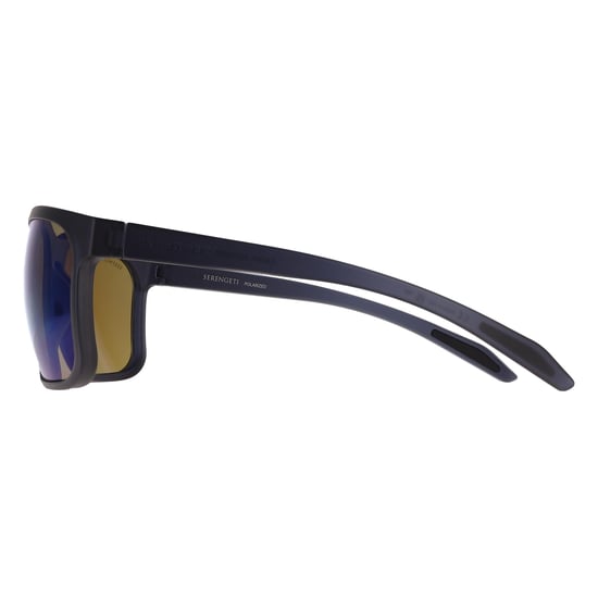 Serengeti Rectangle Mens Matte Crystal Dark Grey Mineral Polarized 555nm Blue Carson - Image 3