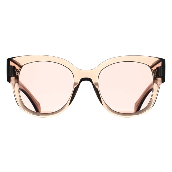 Salvatore Ferragamo Oval Womens Transparent Nude Pink Brown SF2007S - Image 1