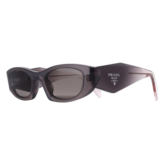 Prada Oval Womens Grey Dark Grey PRB16S - Image 2