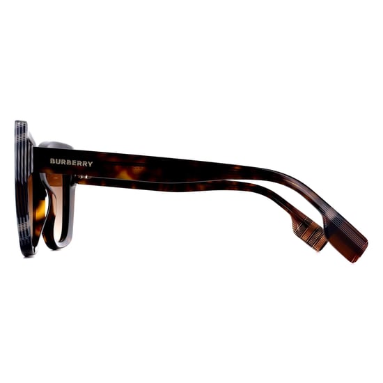 Burberry Cat Eye Womens Dark Havana with Check Brown Brown Gradient BE4393 Meryl - Image 3