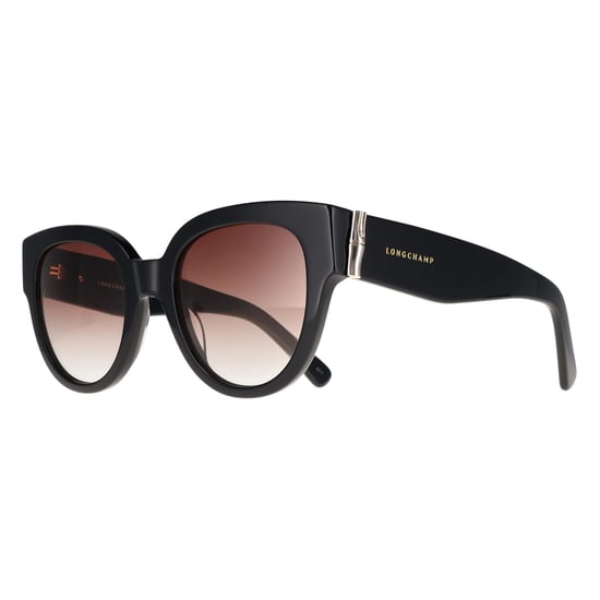 Longchamp Cat Eye Womens Black Brown Clear Gradient LO733S - Image 2