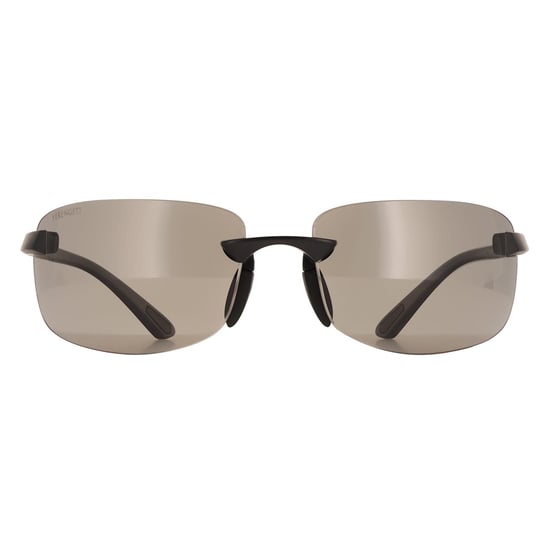 Serengeti Rimless Mens Matte Black Trivex Polarized Smoke Rick - Image 1