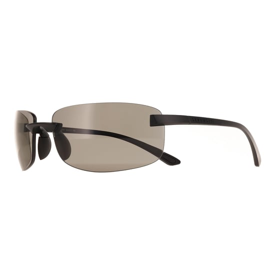 Serengeti Rimless Mens Matte Black Trivex Polarized Smoke Rick - Image 2