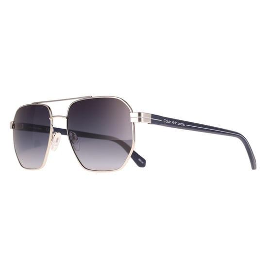 Calvin Klein Aviator Mens Silver Blue Gradient CKJ22204S - Image 2