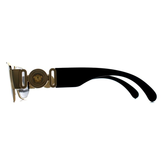 Versace Rectangle Unisex Gold Dark Grey VE2287 - Image 3