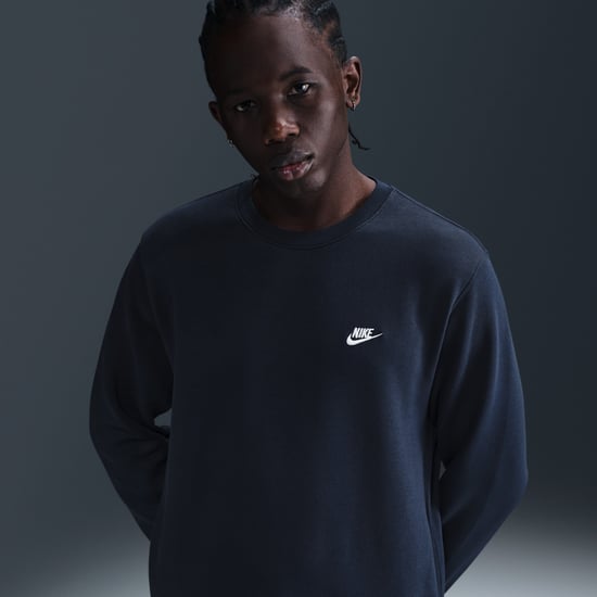 Nike Navy Club Crewneck Fleece Tracksuit - Image 4