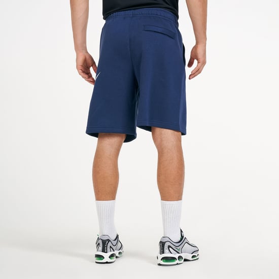 Nike Navy Graphic Tick Fleece Shorts - Image 4