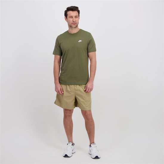 Nike Green White Sportswear Club T Shirt - Image 3