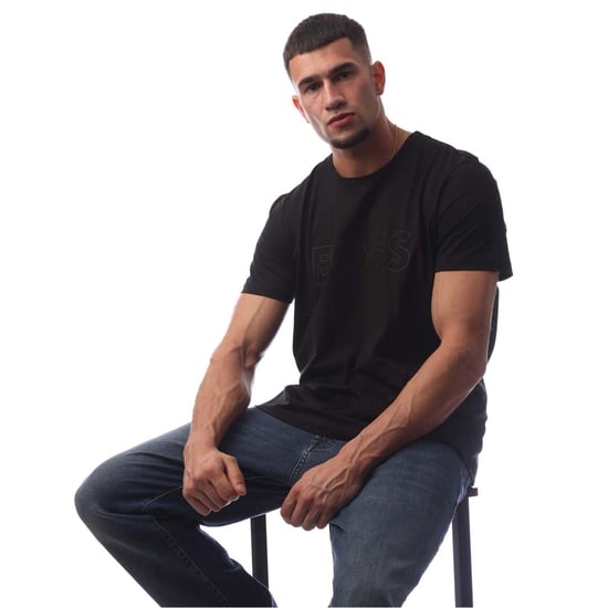 Boss Heren Teebo T-Shirt (Zwart) - Image 1