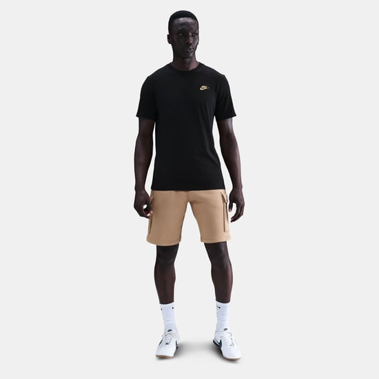 Nike Black Gold Sportswear Club T Shirt - Image 2