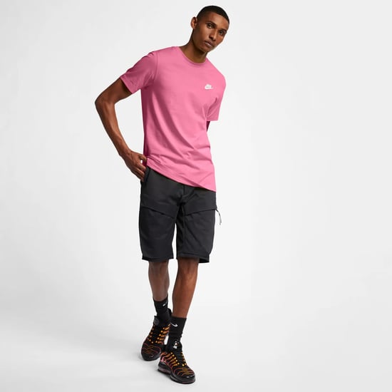 Nike Dark Pink Sportswear Club T Shirt - Image 1