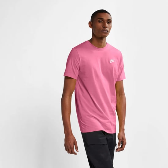 Nike Dark Pink Sportswear Club T Shirt - Image 4