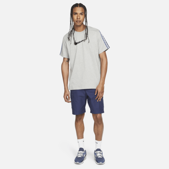 Nike Grey Repeat Mens Sportswear T Shirt - Image 2